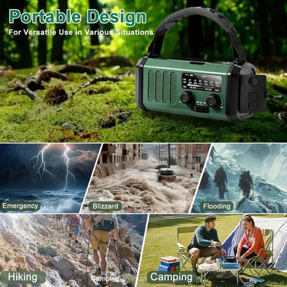 Solar Emergency Radio Flashlight Hunting Gear