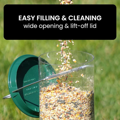 Squirrel Proof Bird Feeder Hanging Outdoor Garden Feeder