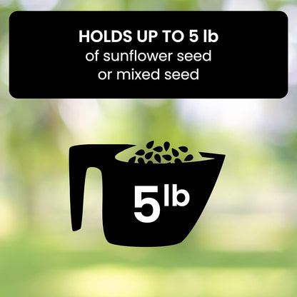 Squirrel Proof Bird Feeder Hanging Outdoor Garden Feeder