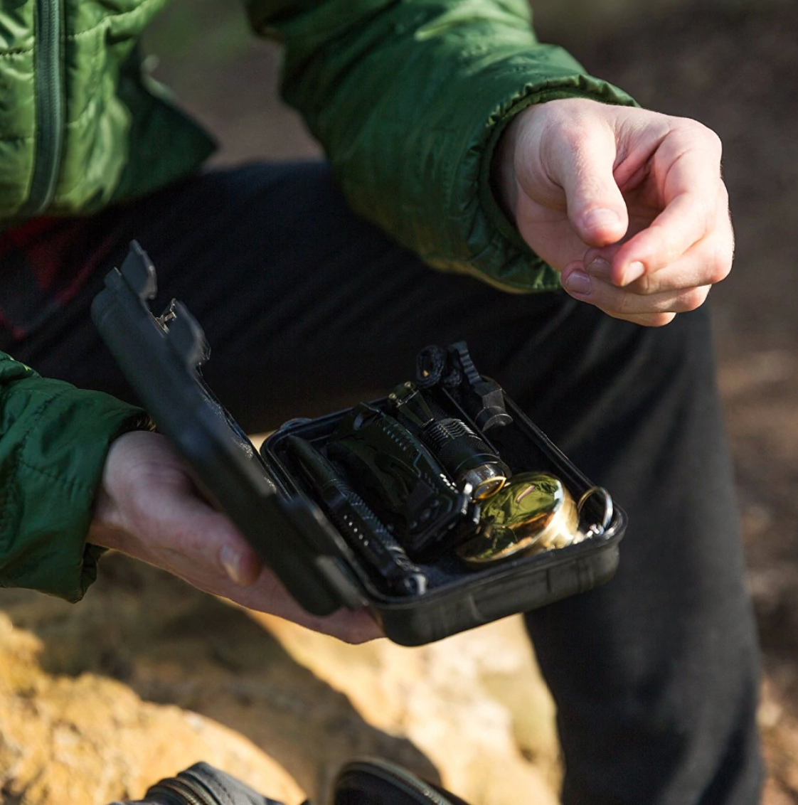 Survival Kit Emergency Bushcraft Gear Essentials Set