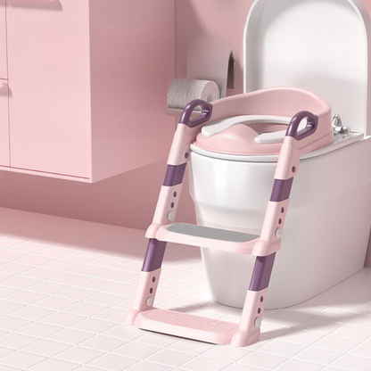 Toilet Training Seat with Ladder Step Stool