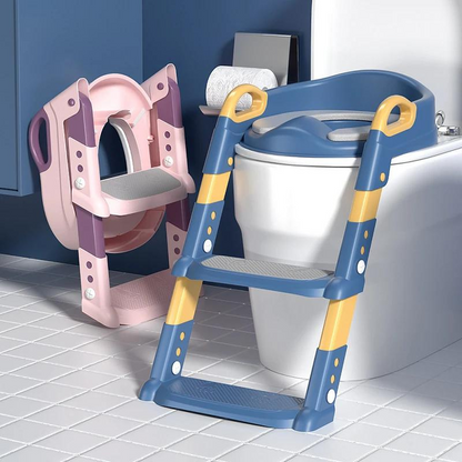 Toilet Training Seat with Ladder Step Stool