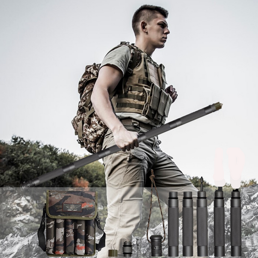 Trekking Pole Tactical Hiking Stick Multipurpose