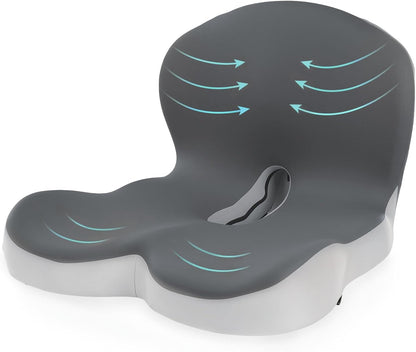 Truck Seat Cushion Memory Foam Lumbar Support