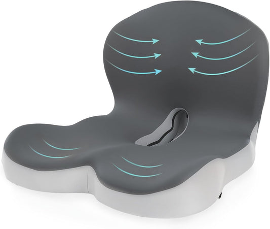 Truck Seat Cushion Memory Foam Lumbar Support