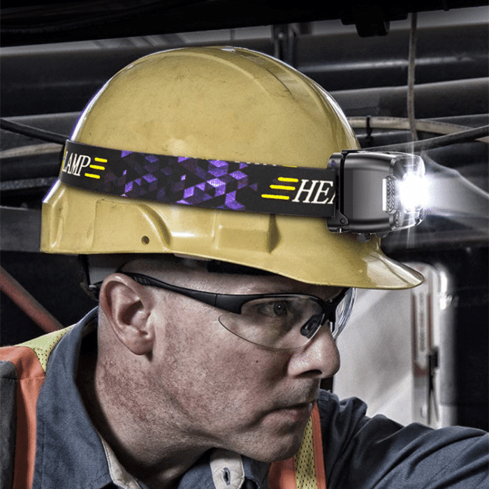 USB Rechargeable LED Headlamp Light