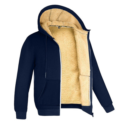 Men's Oversized Zip Up Sweatshirt Fleece Hoodie