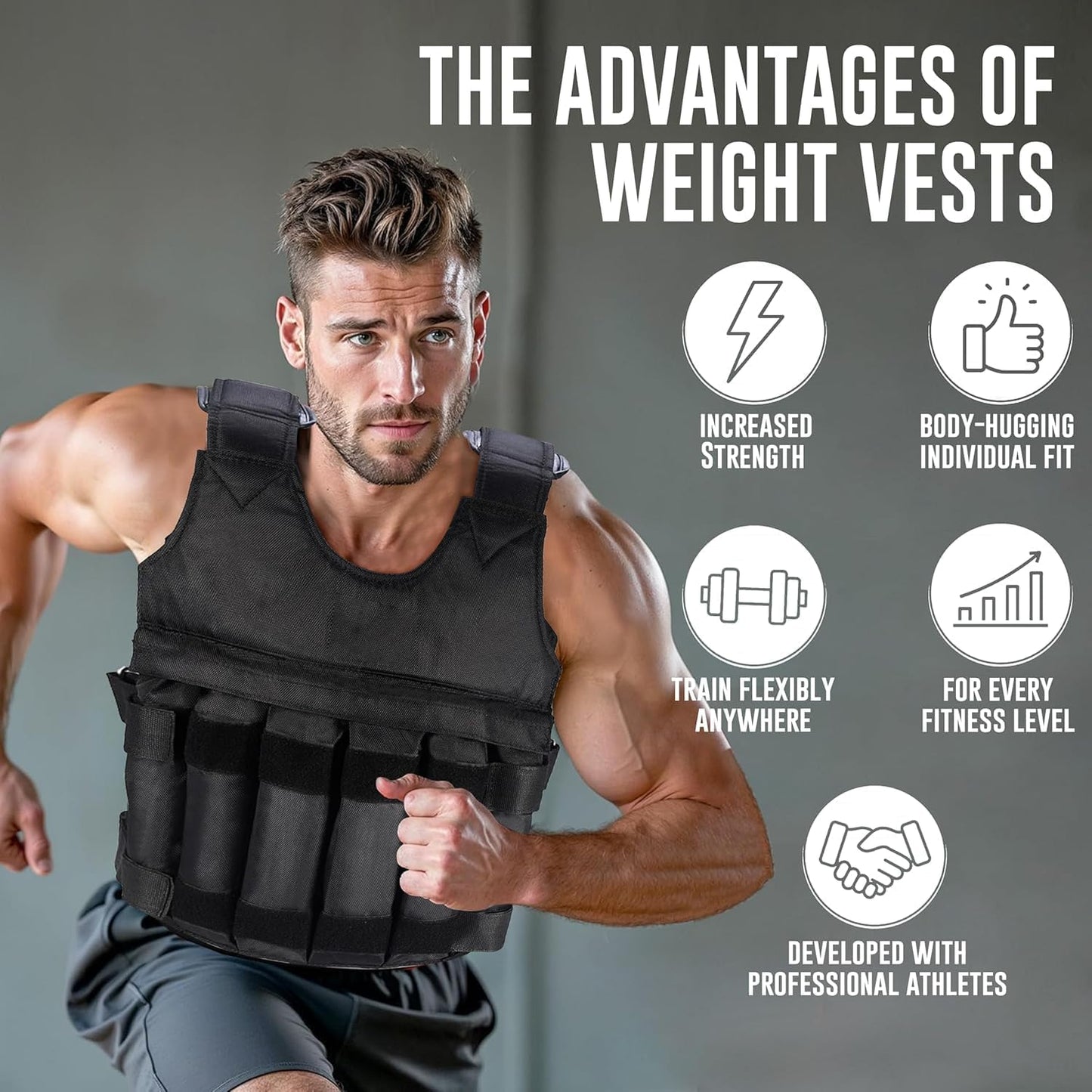 Weighted Vest for Training 5Kg 10Kg 20Kg
