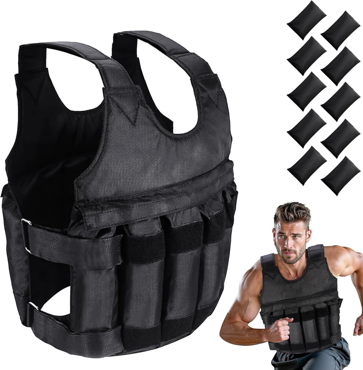 Weighted Vest for Training 5Kg 10Kg 20Kg