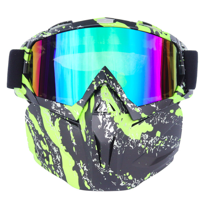 Windproof Anti-Fog Ski Goggles with Storage Box