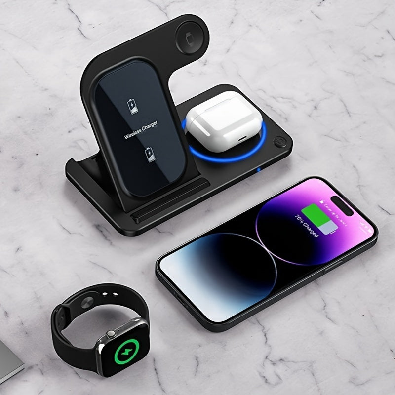 3 in 1 Wireless Charger Station for iPhone AirPods Apple Watch