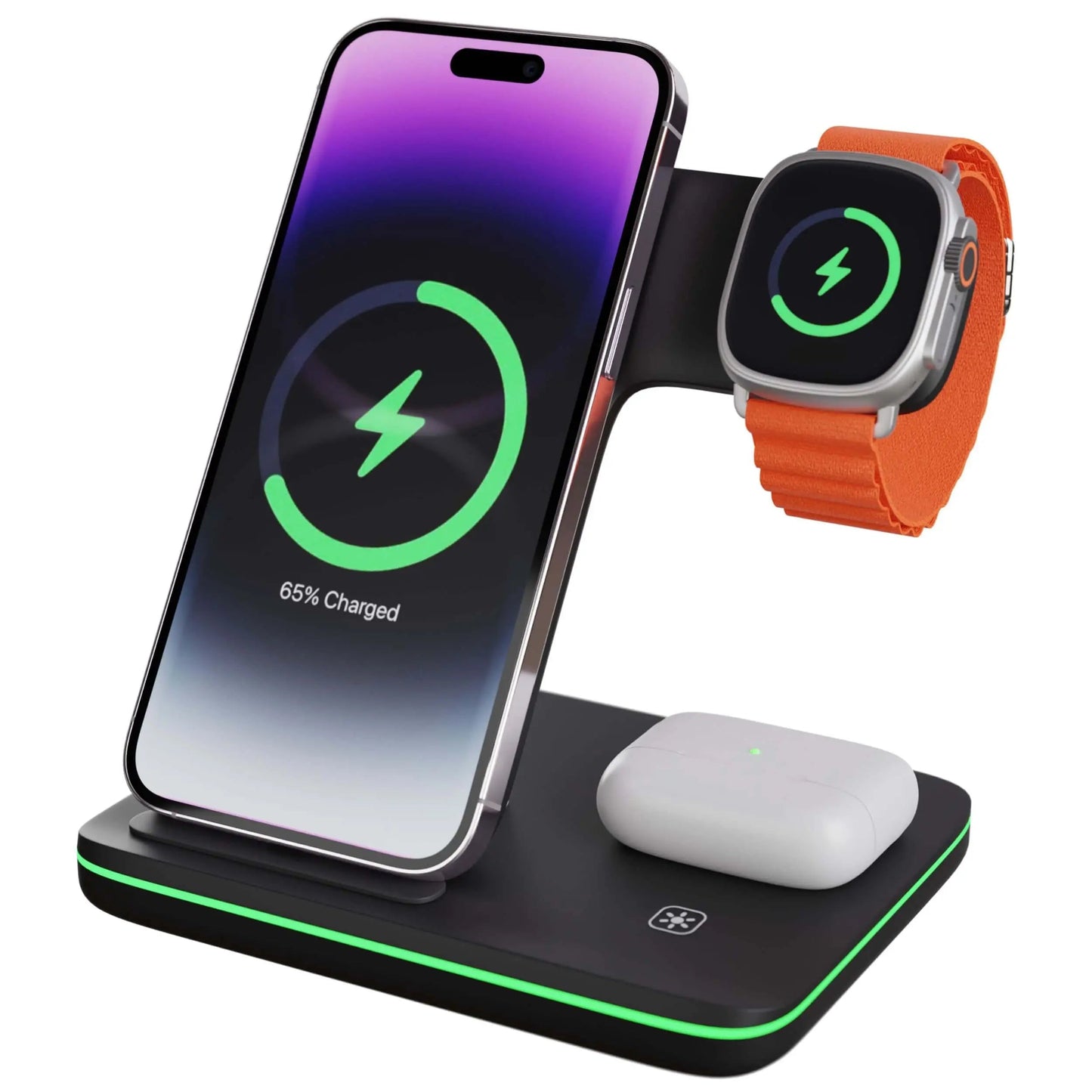 Wireless Charging Dock Station for iPhone and Apple Watch