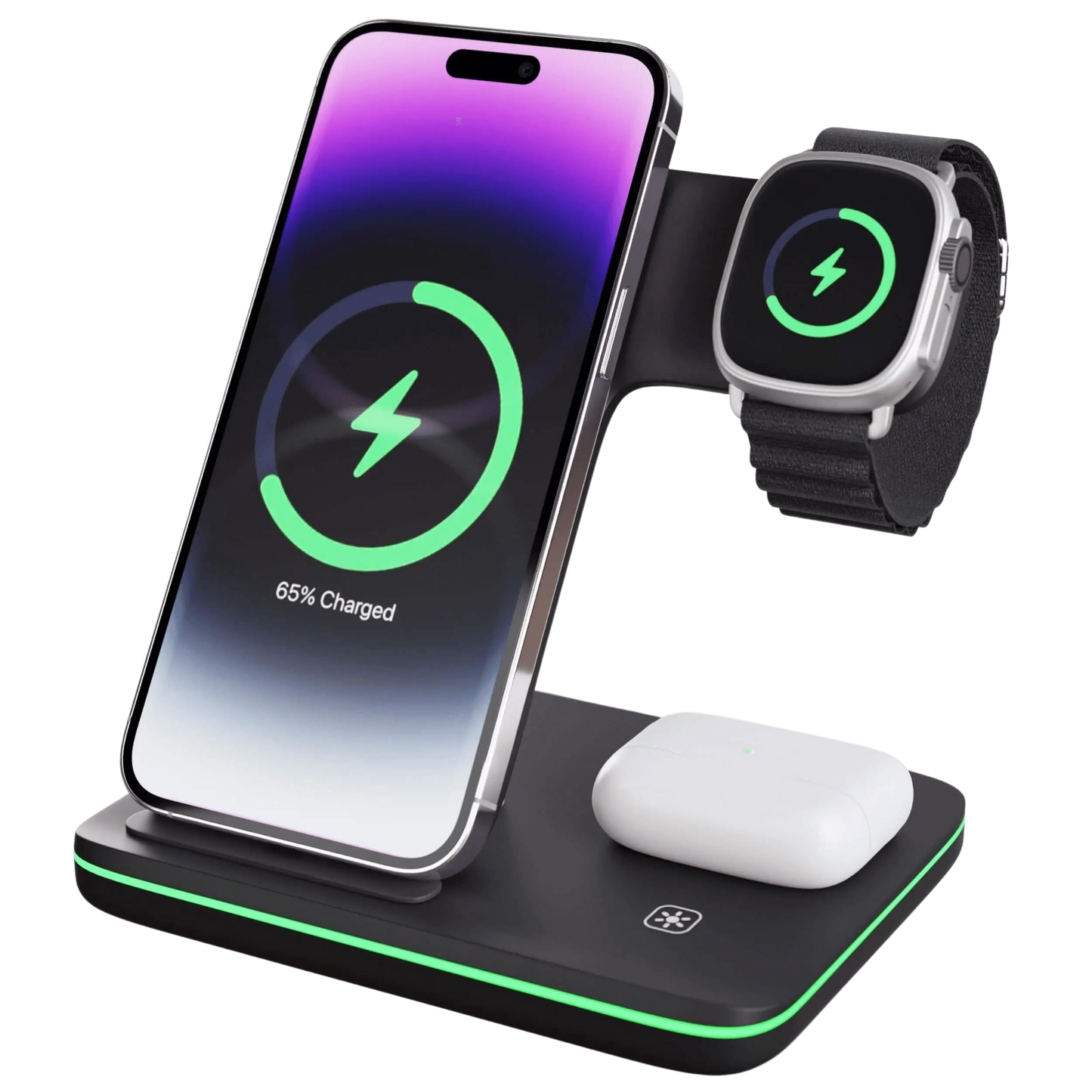 Wireless Charging Dock Station for iPhone and Apple Watch