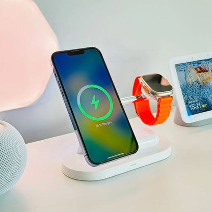 Wireless Charging Station Multiple Devices Fast Charge Pad