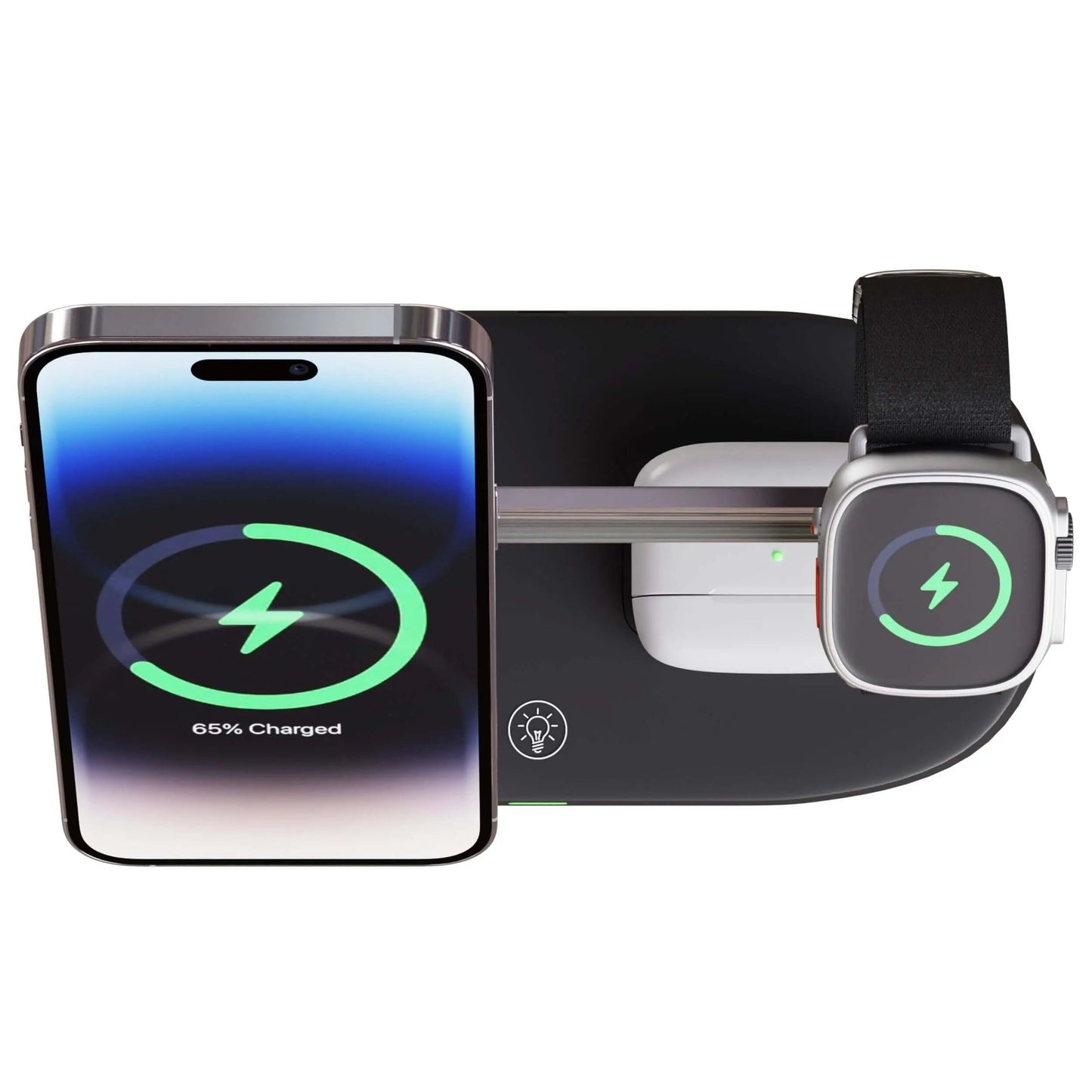 Wireless Charging Station Multiple Devices Fast Charge Pad