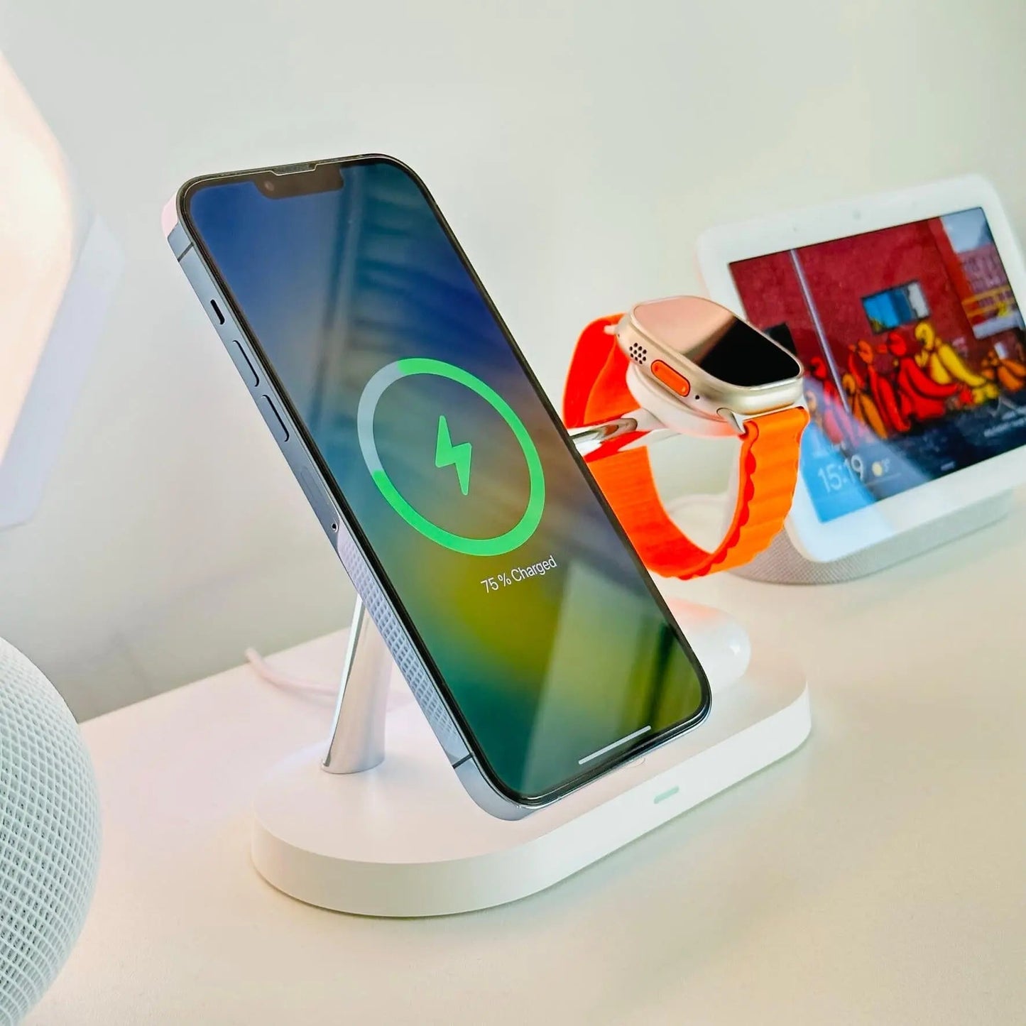 Wireless Charging Station Multiple Devices Fast Charge Pad