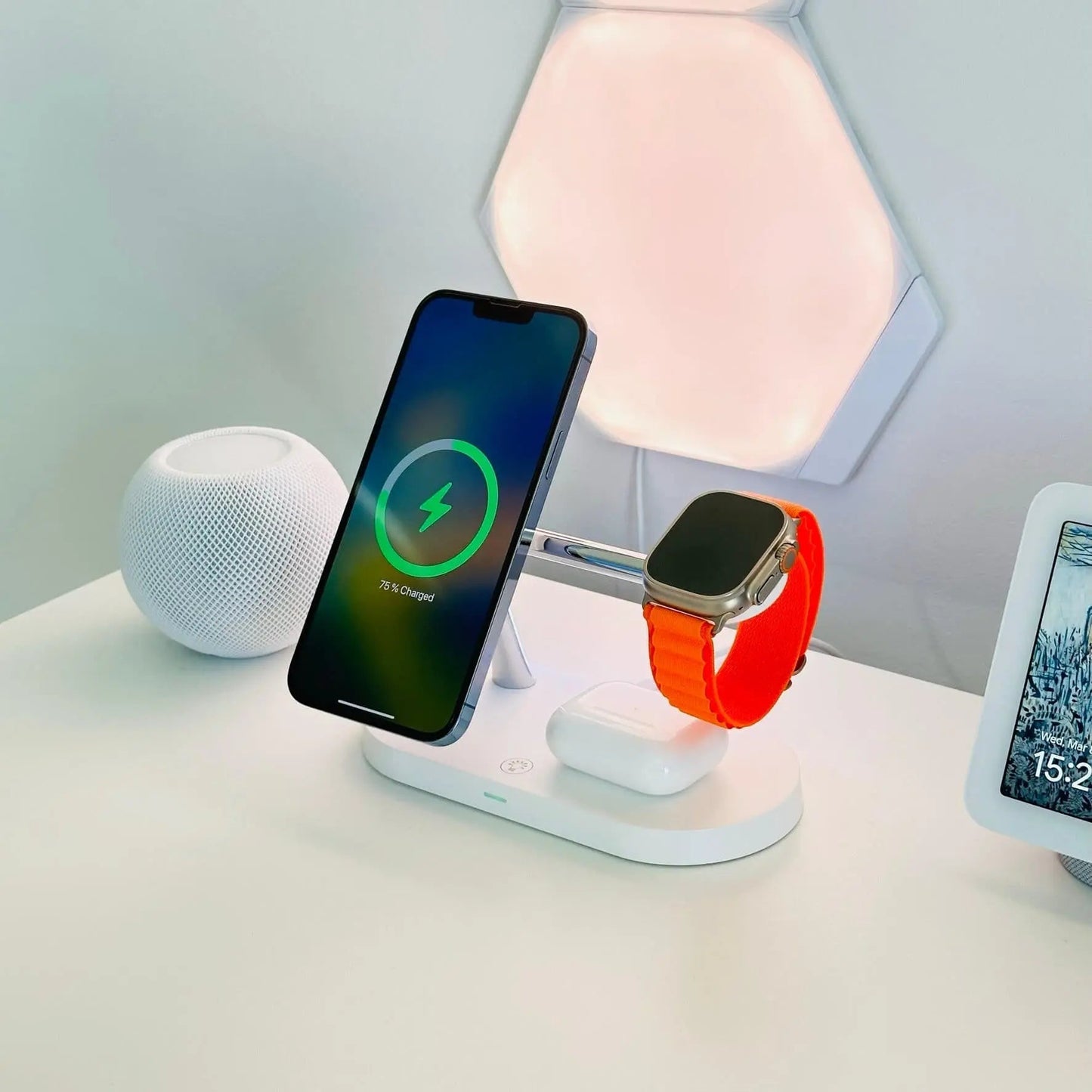 Wireless Charging Station Multiple Devices Fast Charge Pad