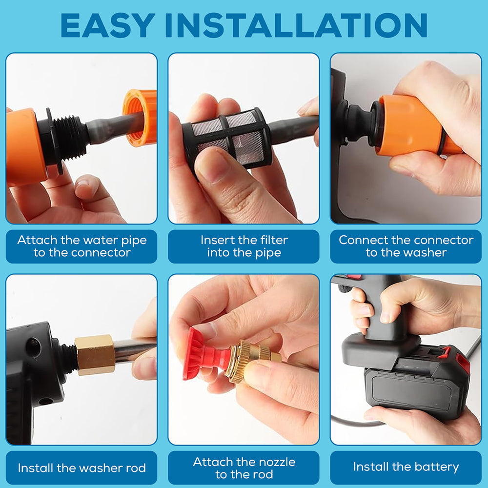 Wireless High Pressure Car Washer Machine