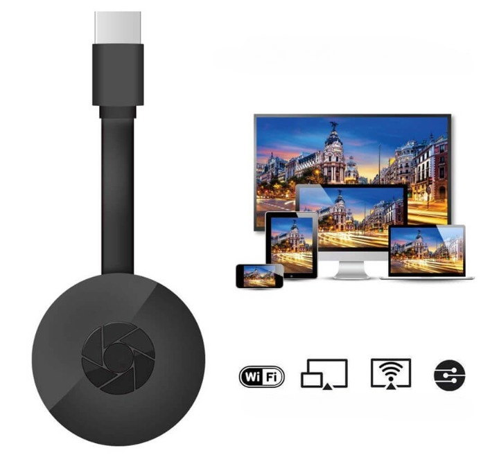 Wireless Video Streamer Chromecast Device TV Streaming Mirroring