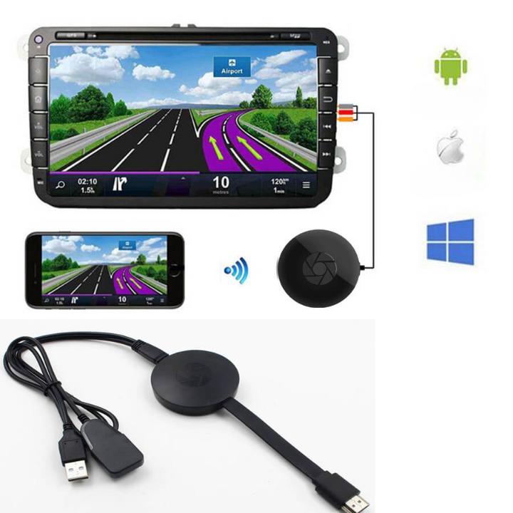 Wireless Video Streamer Chromecast Device TV Streaming Mirroring