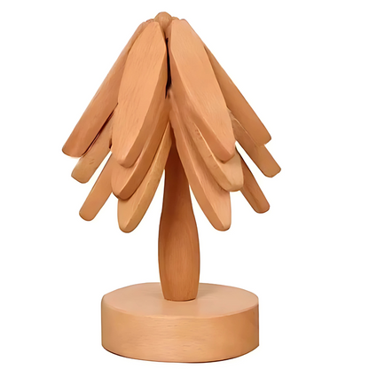 Wood Coasters Set Rustic Handmade Circular Table Accessories