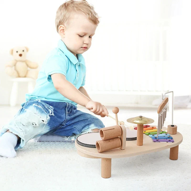 Wooden Music Station Toy for Kids