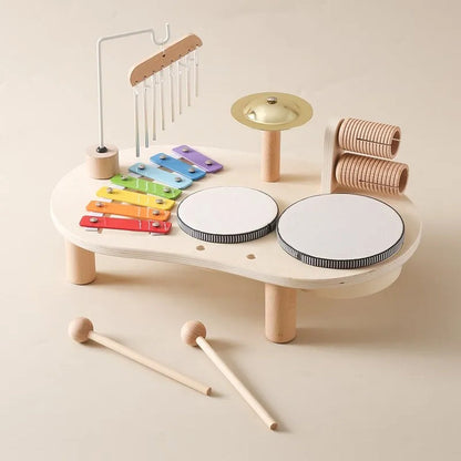 Wooden Music Station Toy for Kids